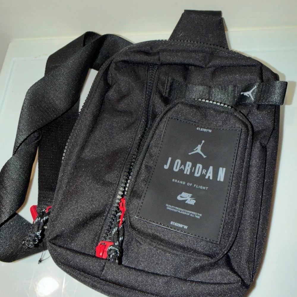 Jordan Black and Red Belt Bag - Picture 1 of 4